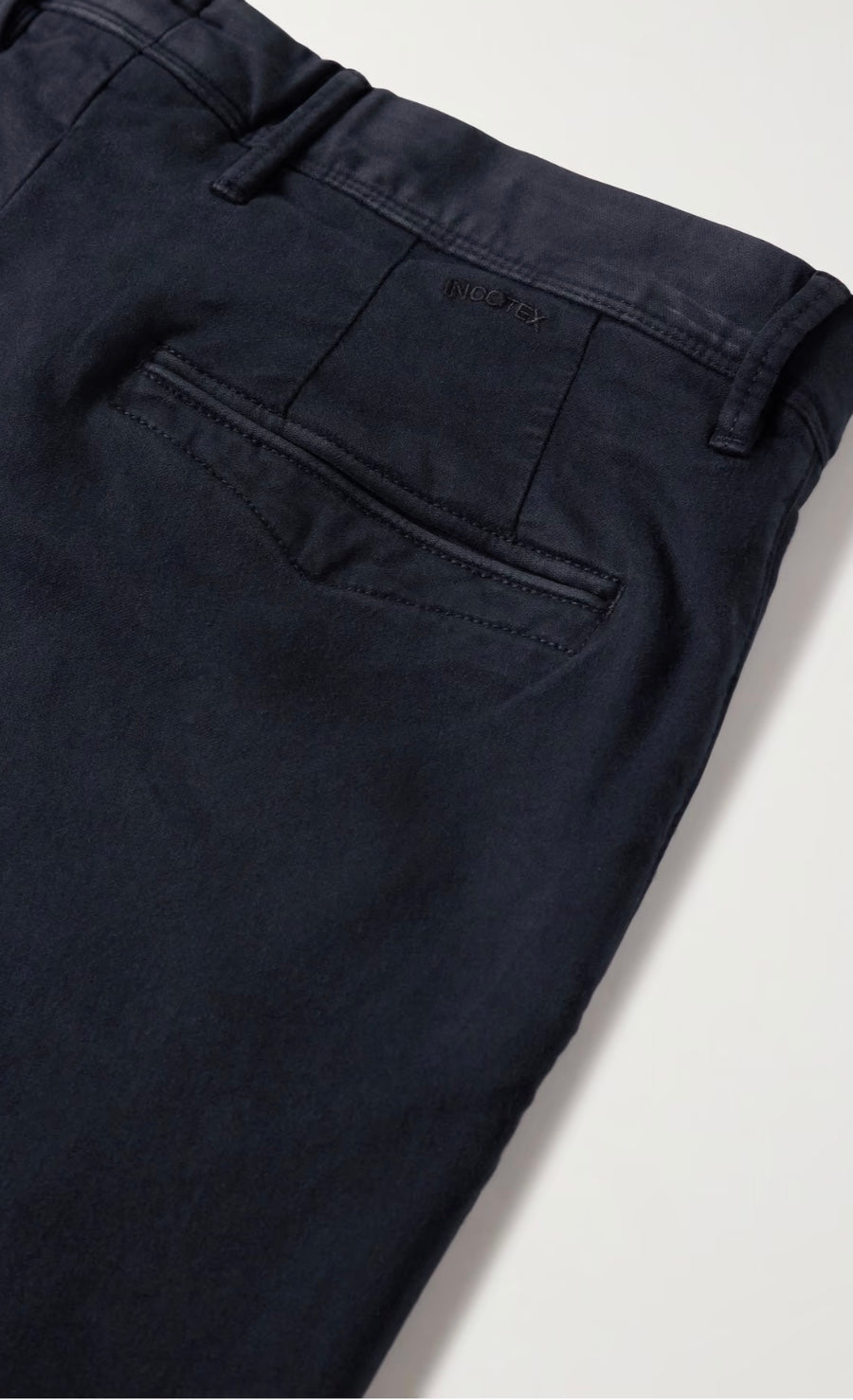 Incotex Slim Fit Stretch Cotton Blend Chino ( Navy Slacks)