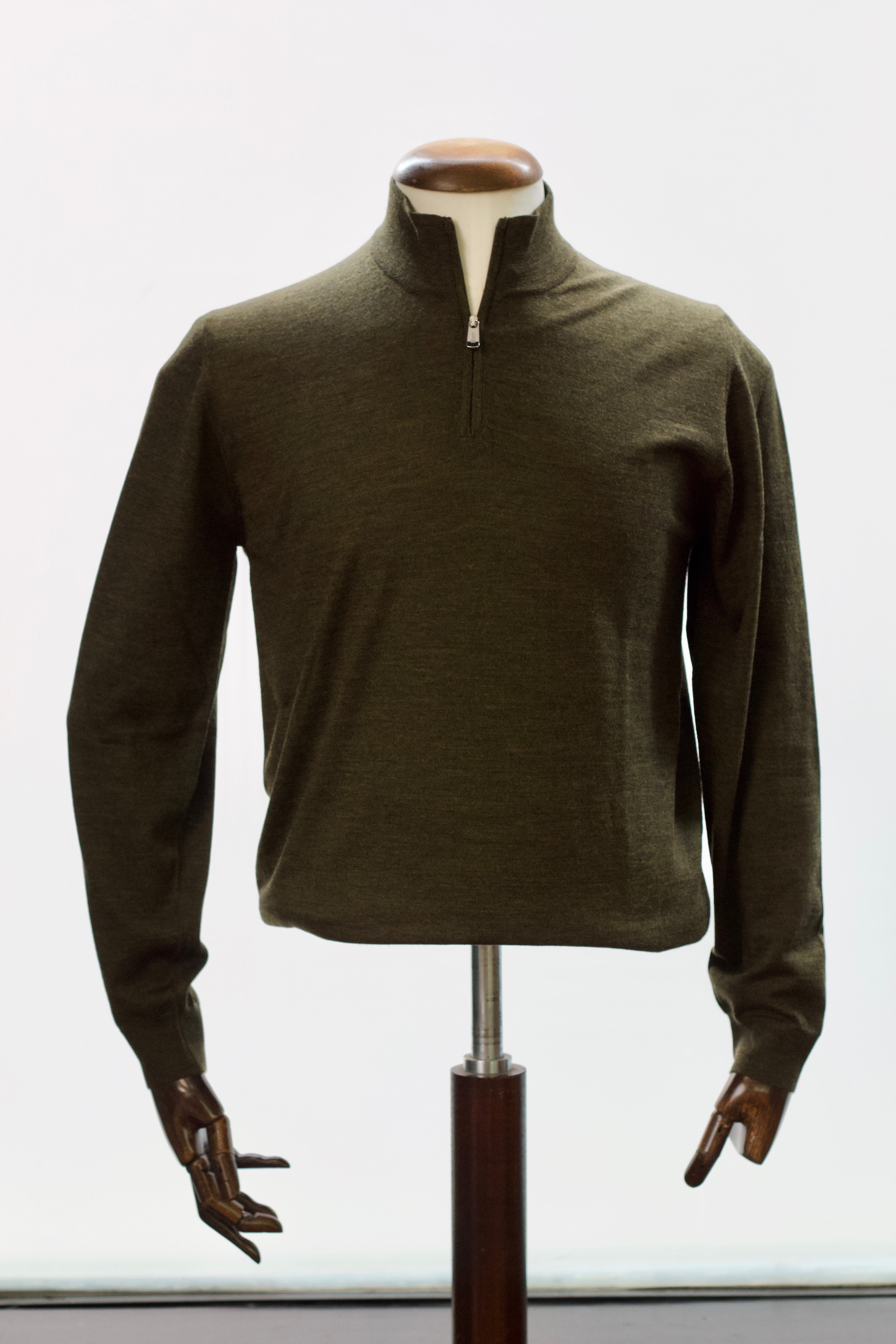 Fedeli_Favonio_1_4_Zip_Knit_Olive_3
