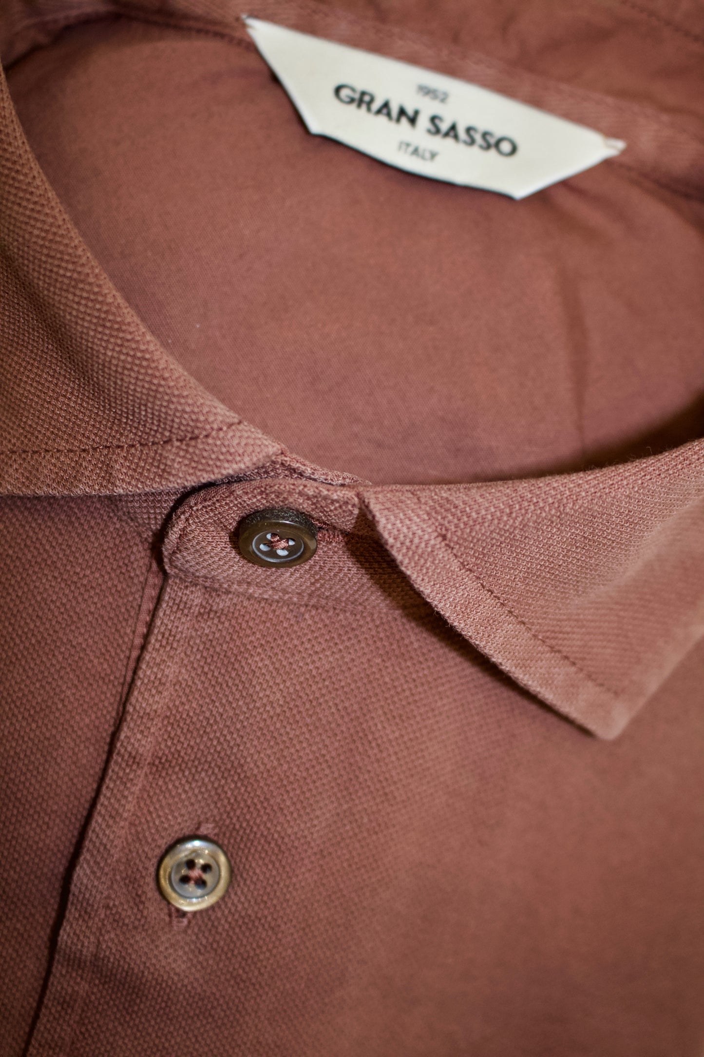 Gran Sasso Cotton Polo Shirt, Brown5