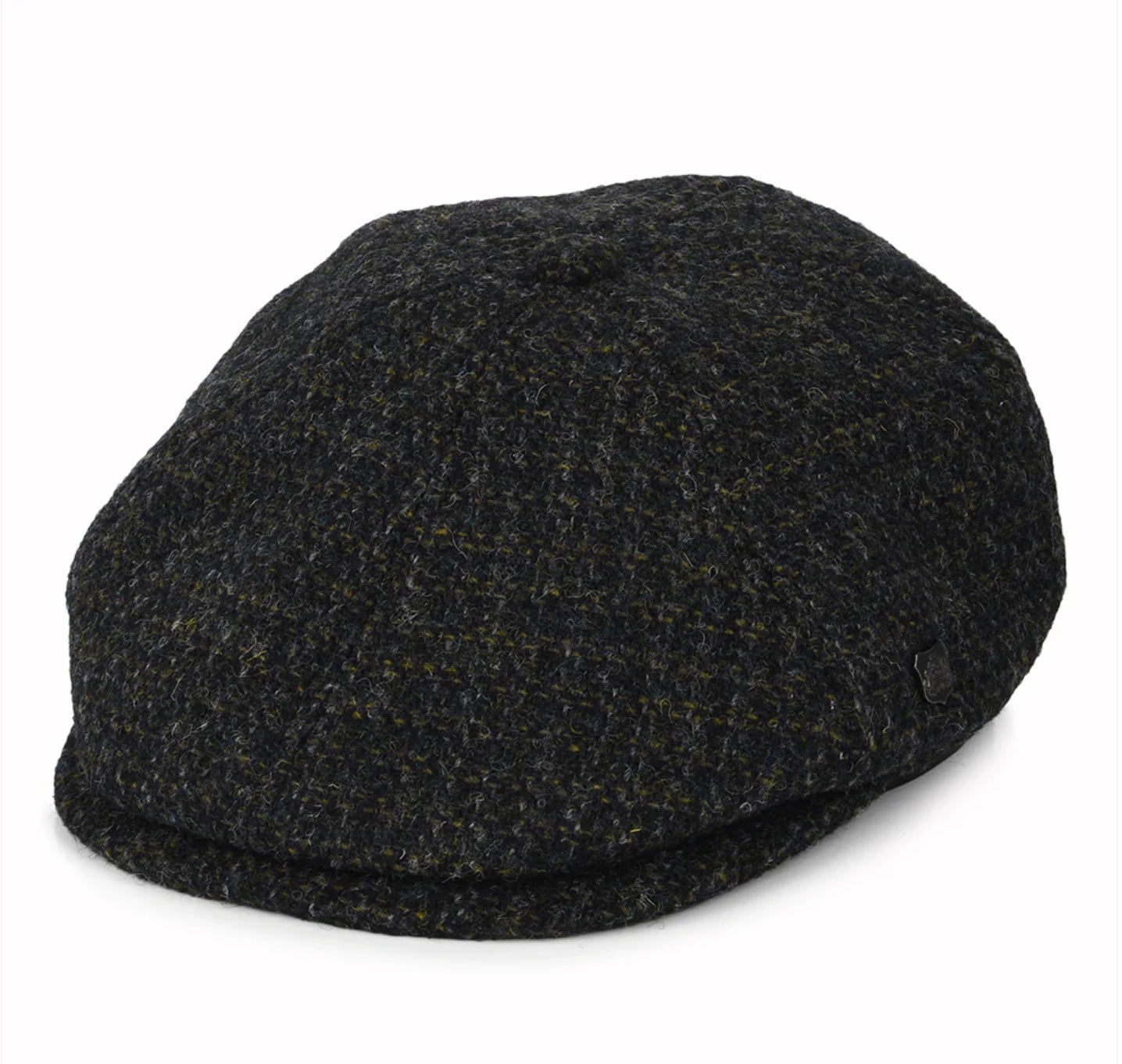 Harris Tweed 'Hudson' Newsboy Cap, Olive check