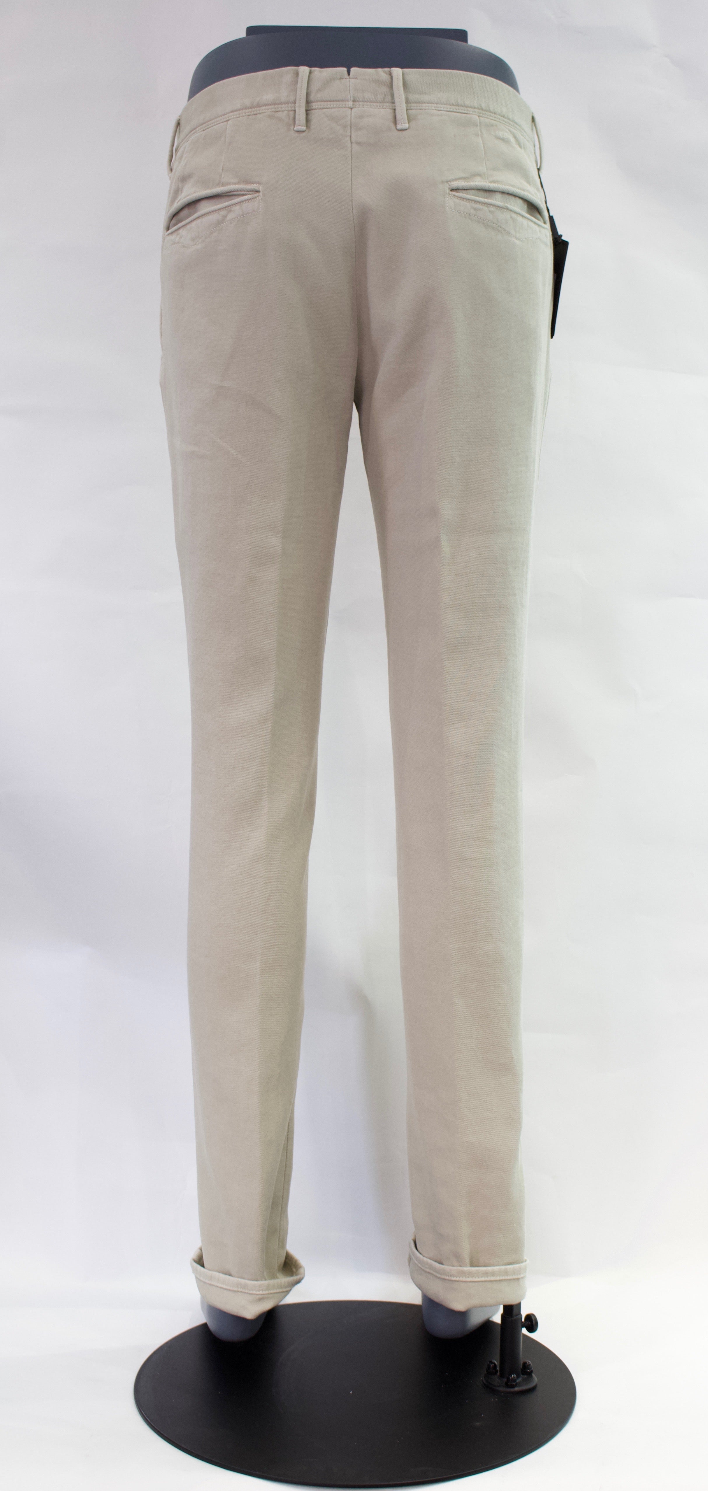 Incotex 'Slacks' Slim Fit Cotton Twill Chino, Cream