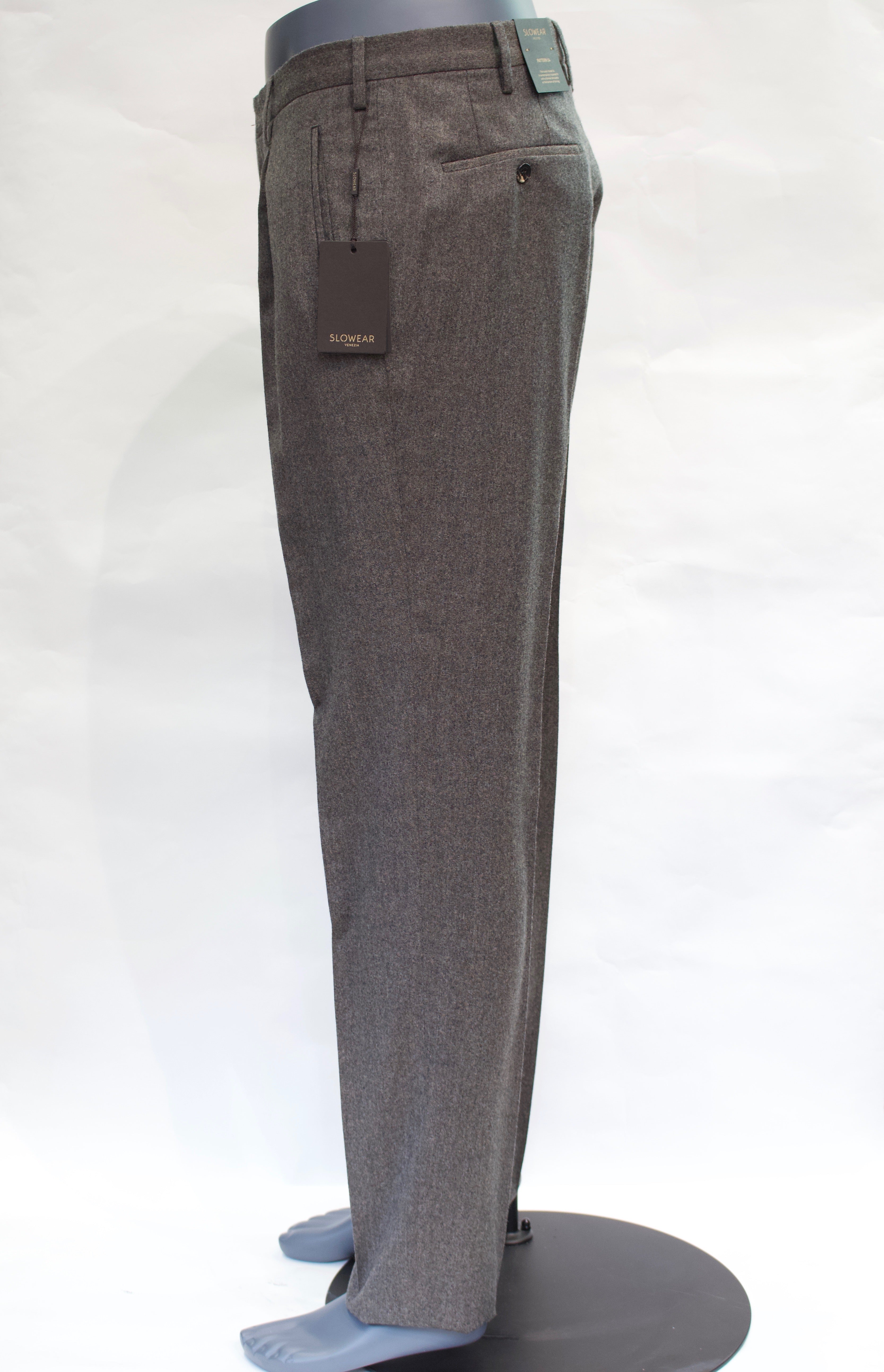 Slowear Pattern 54 Brown Soft Flannel Trousers