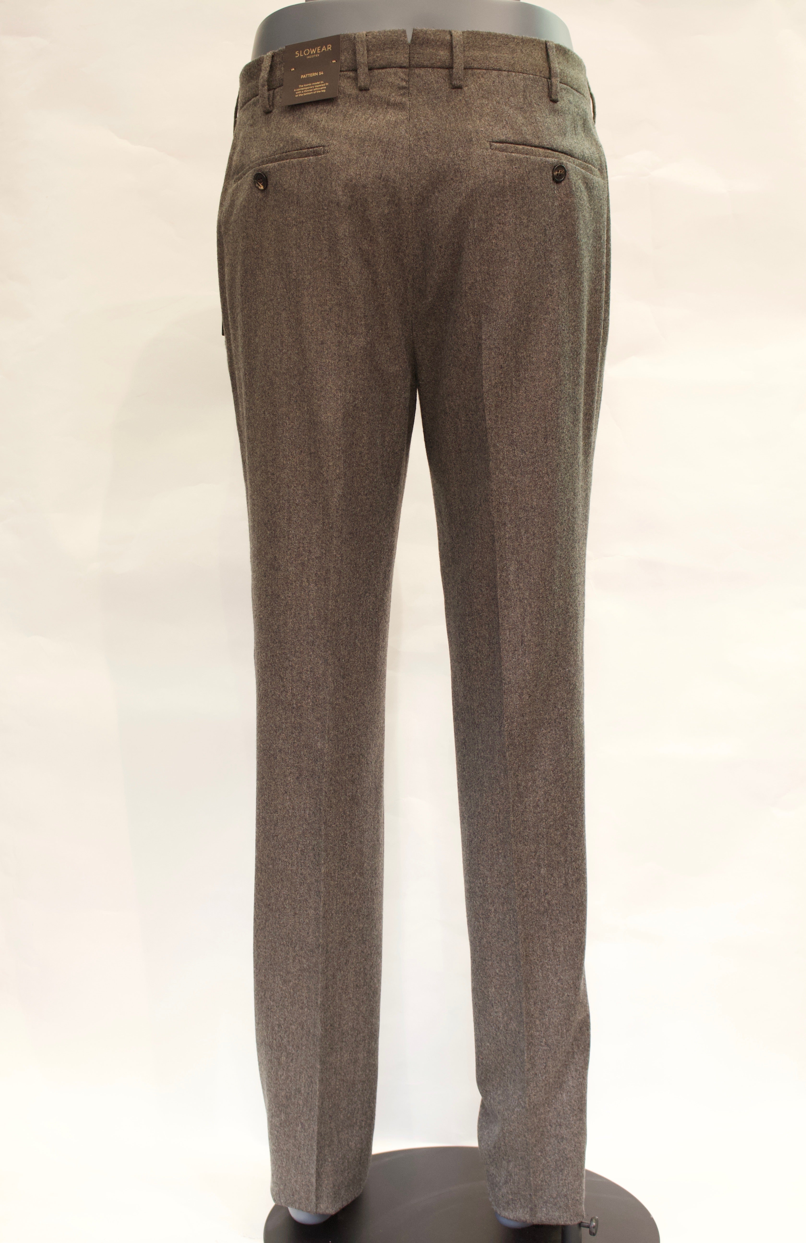 Slowear Pattern 54 Brown Soft Flannel Trousers