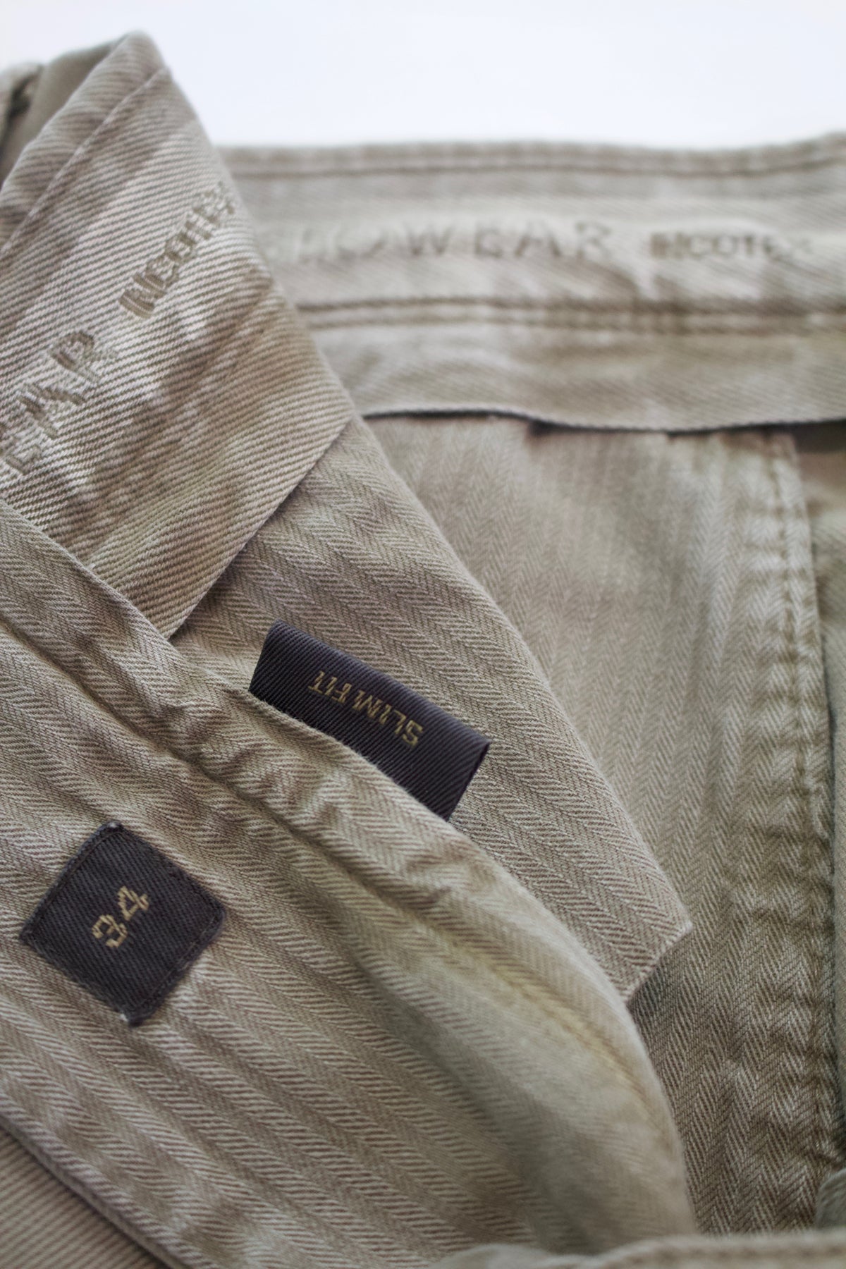 Incotex Slim Fit Cotton Twill Chino, Greige