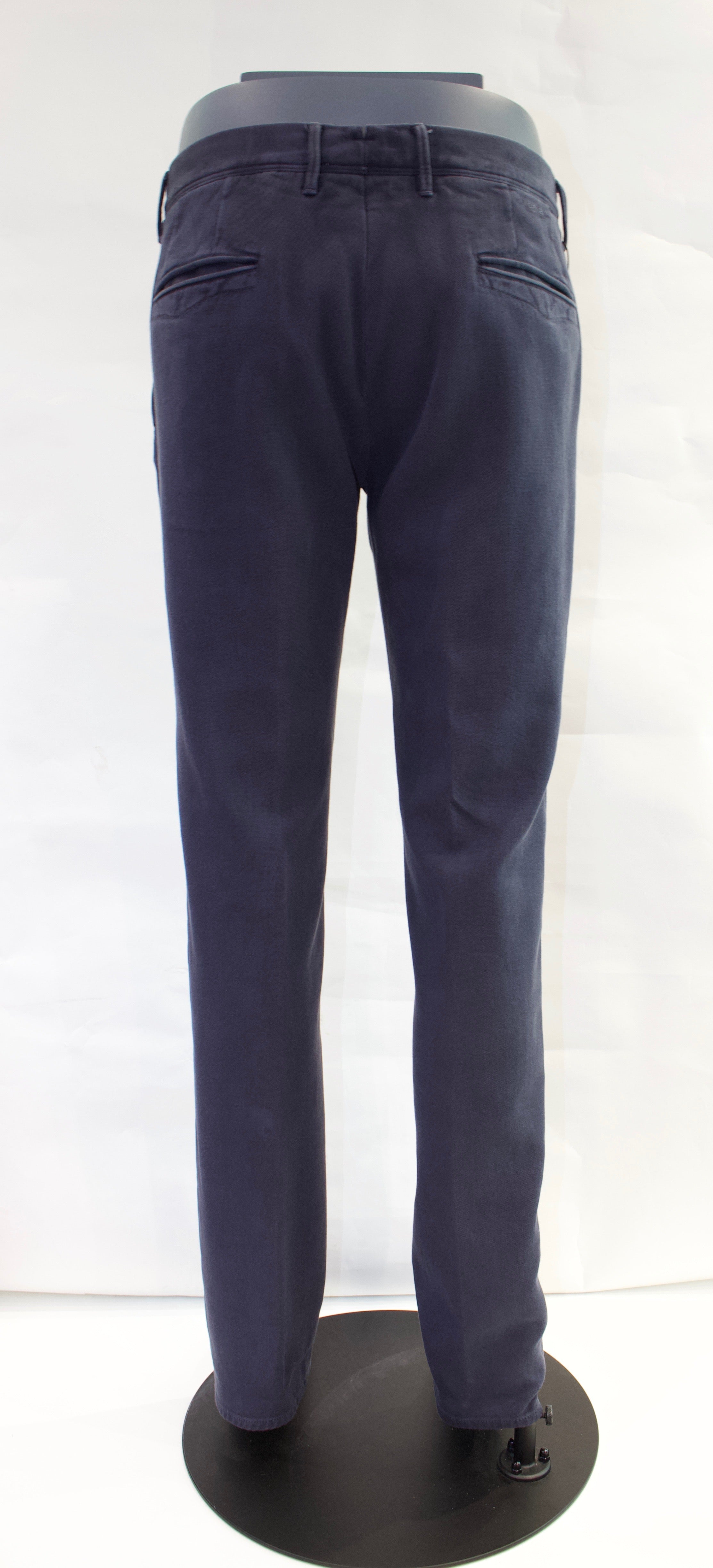 Incotex Stretch Cotton Twill Chino, Dark Blue2