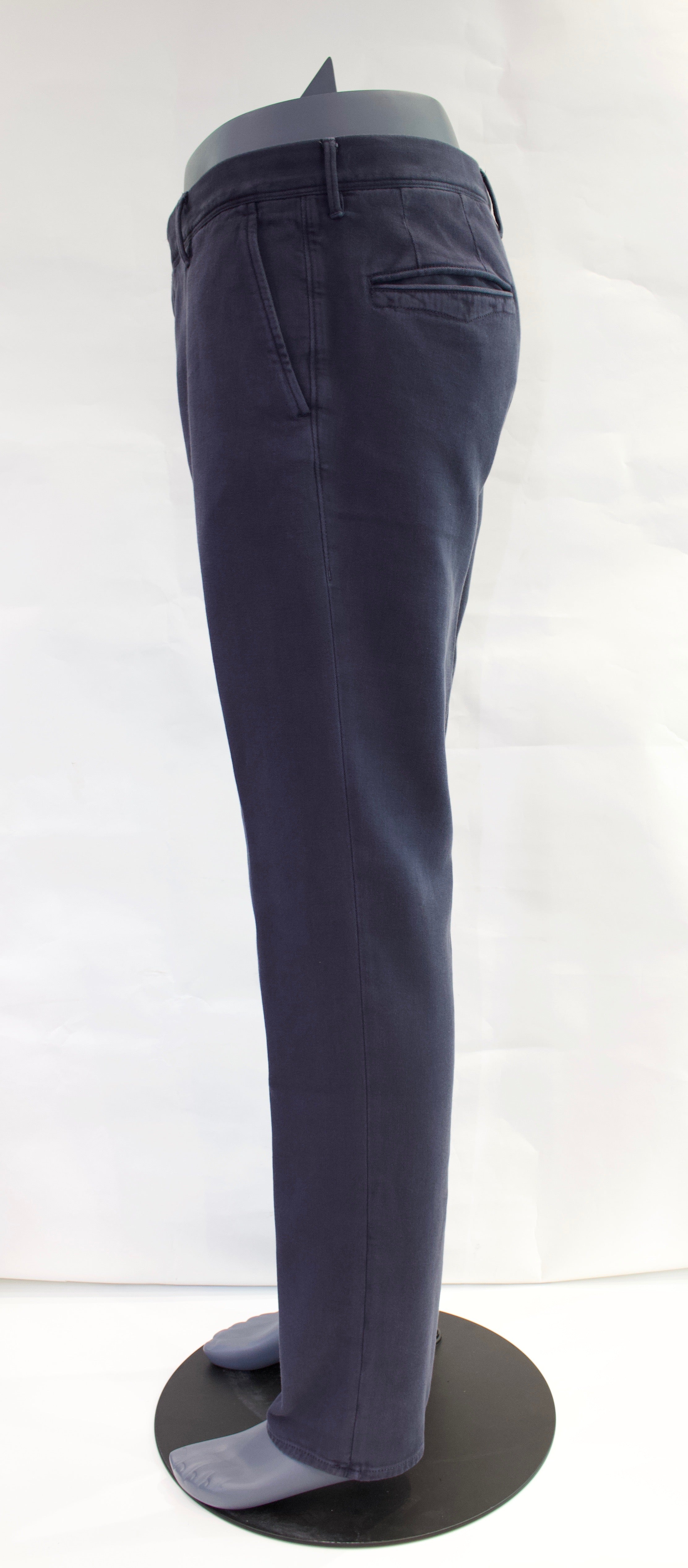 Incotex Stretch Cotton Twill Chino, Dark Blue3