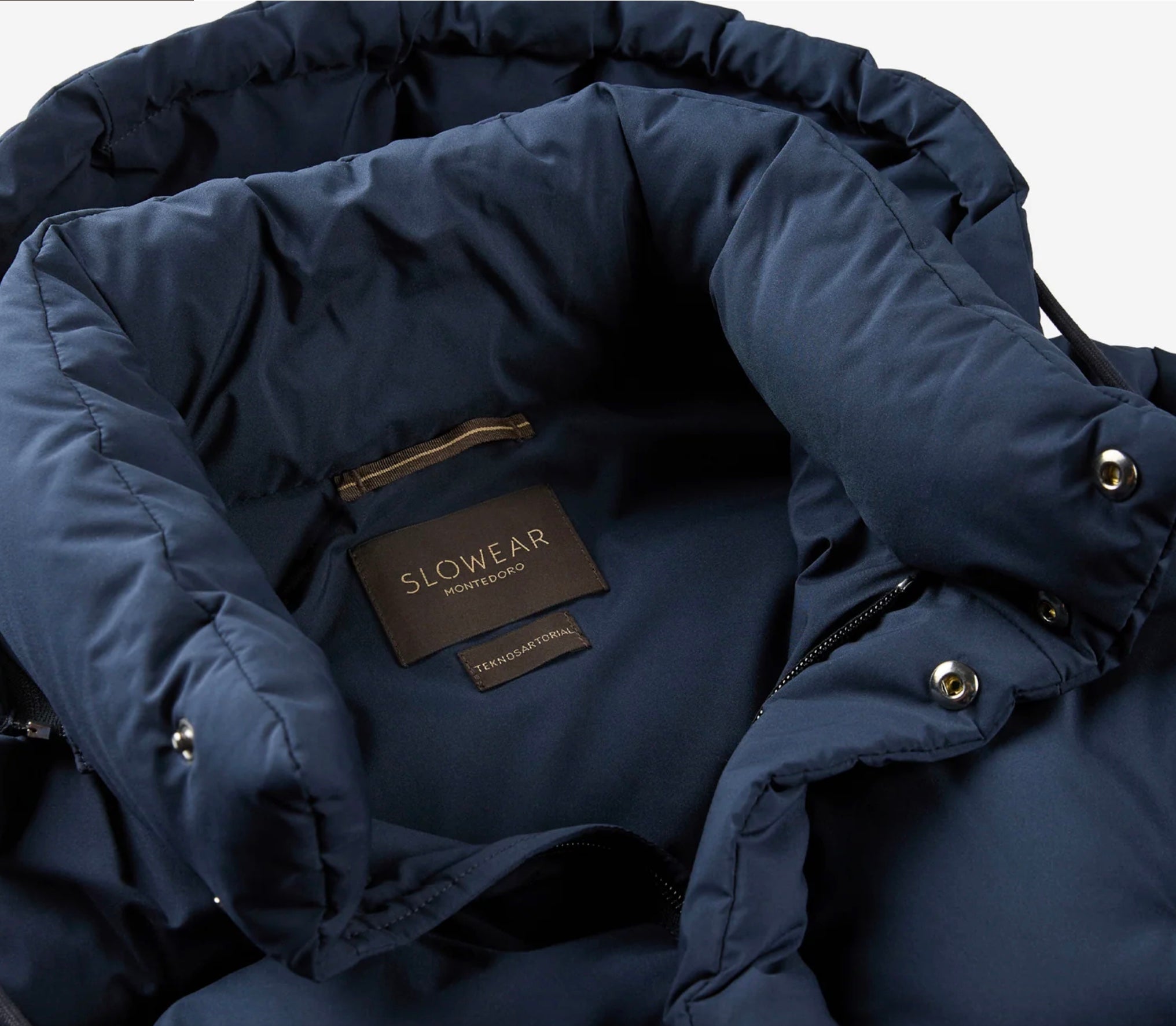 Slowear Technical Padded Down Coat Navy2