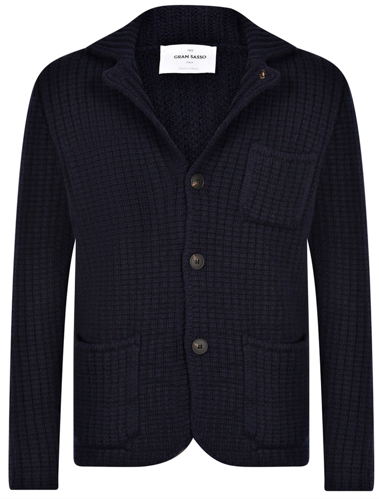 Gran Sasso Waffle Stitch Super Geelong Knitted Jacket