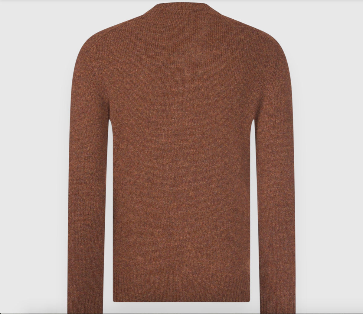 Gran Sasso Shetland Crewneck Knitwear, Burnt Orangre