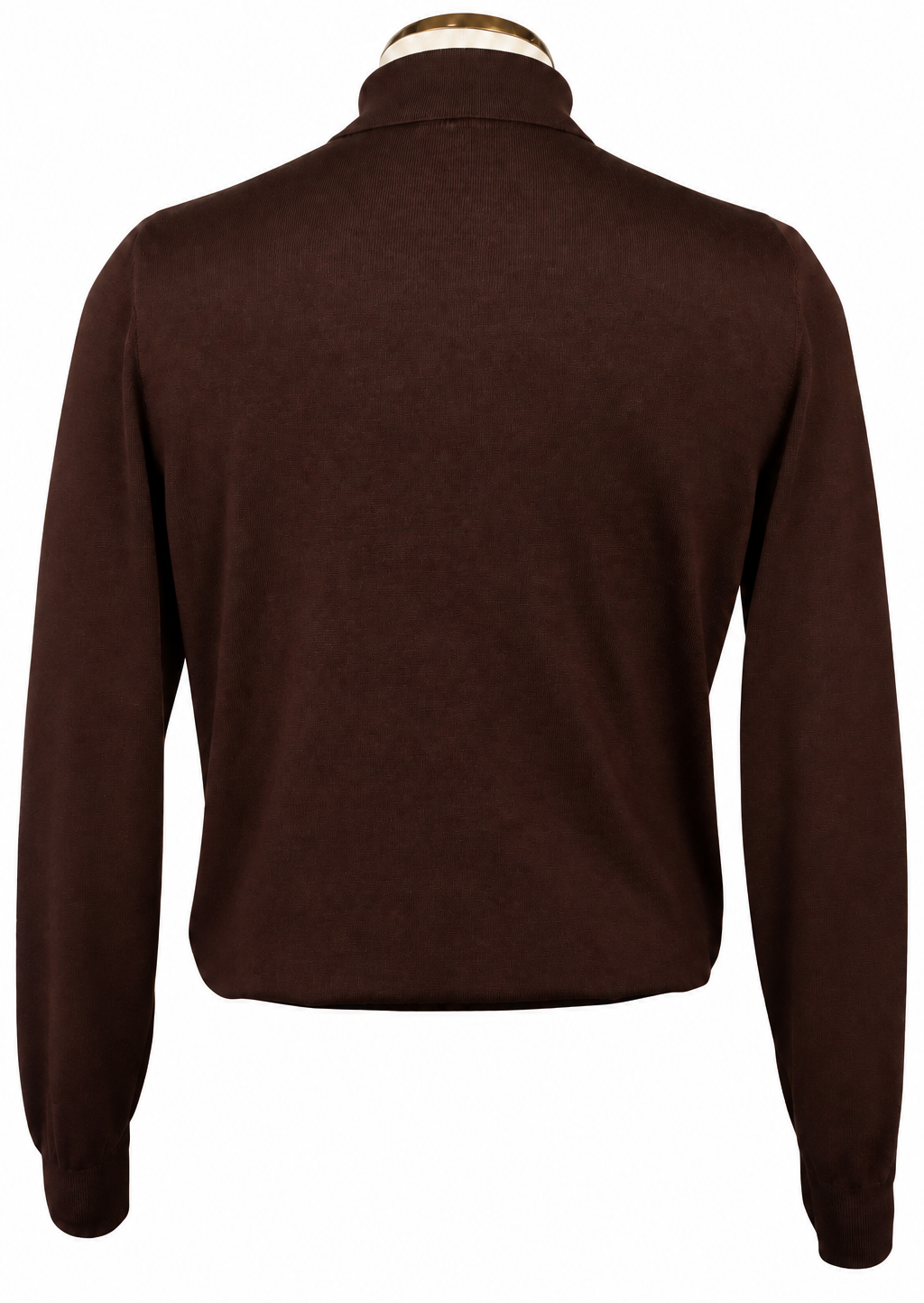 Gran Sasso Virgin Wool Polo Shirt, Chocolate