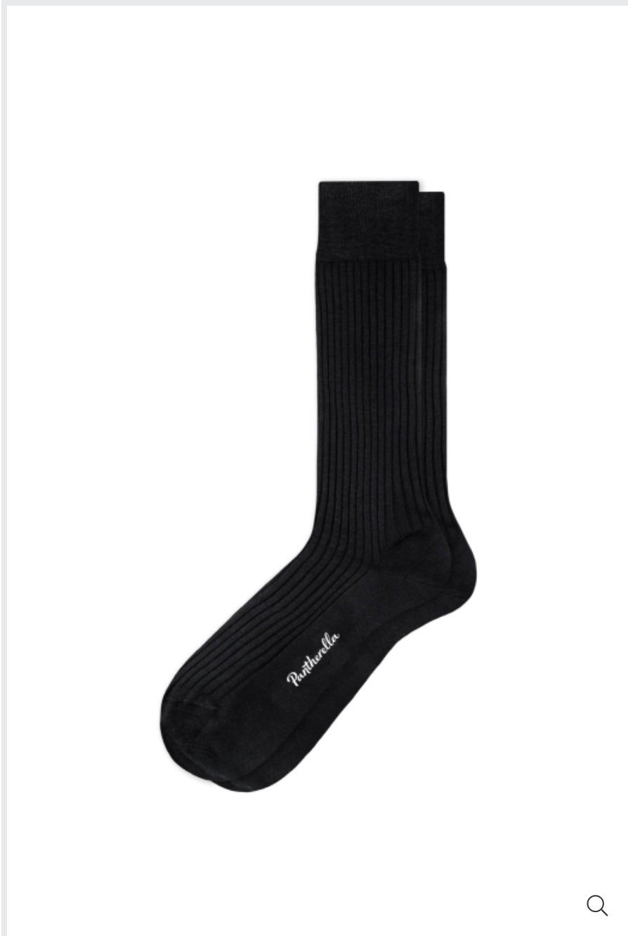 Pantherella Cotton Socks Black