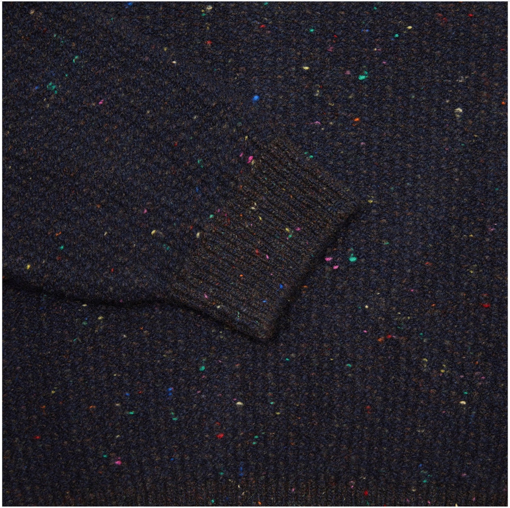 Inis Meain Breidin Cashmere Sweater (Navy Mix)