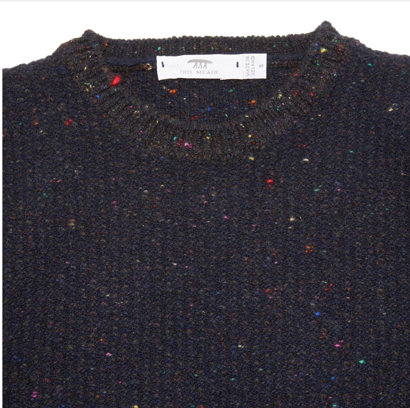 Inis Meain Breidin Cashmere Sweater (Navy Mix)