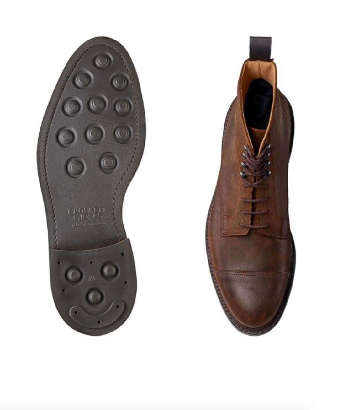 Crockett & Jones Coniston (Dark Brown Rough Out Suede )