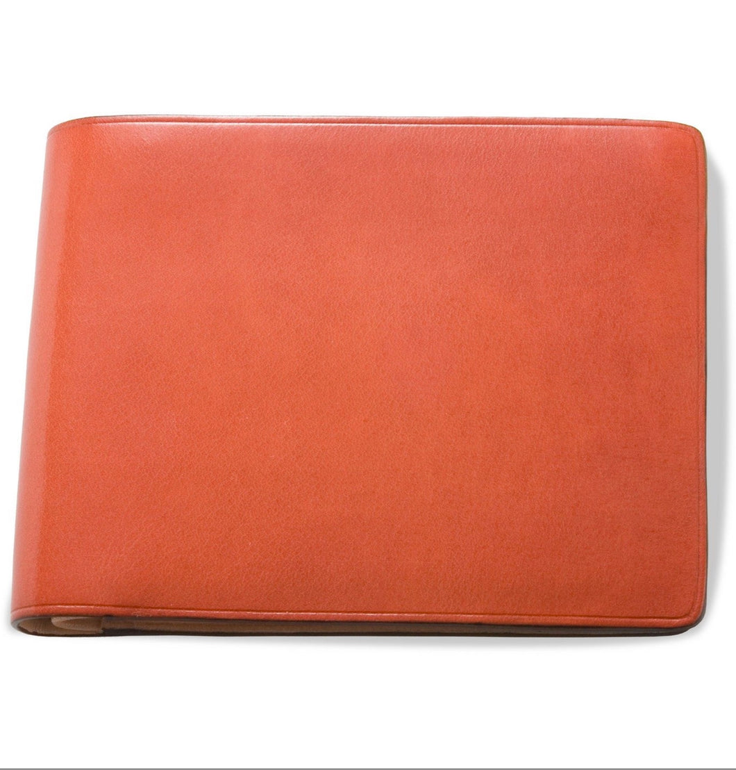 Il Bussetto Large Bi-fold Wallet (Orange)