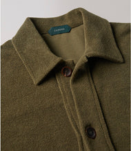 Load image into Gallery viewer, Zanone Regular-fit cardigan in terry jersey - Military
