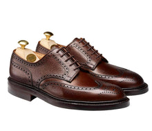 Load image into Gallery viewer, Crockett &amp; Jones Pembroke (Dark Brown Leather pebble grain brogue)
