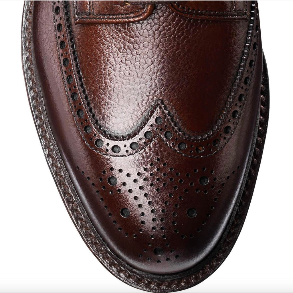 Crockett & Jones Pembroke (Dark Brown Leather pebble grain brogue)