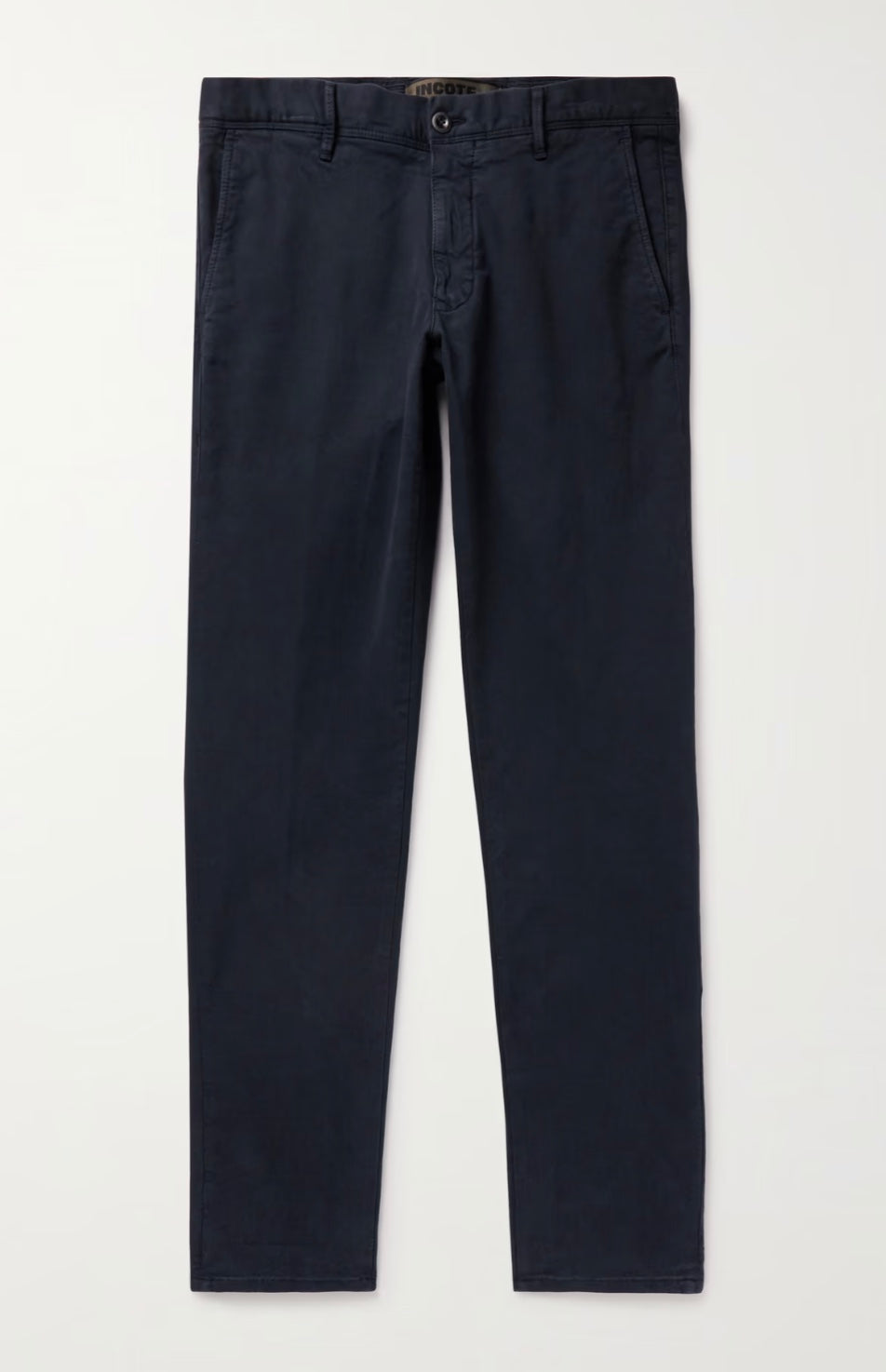 Incotex Slim Fit Stretch Cotton Blend Chino ( Navy Slacks)