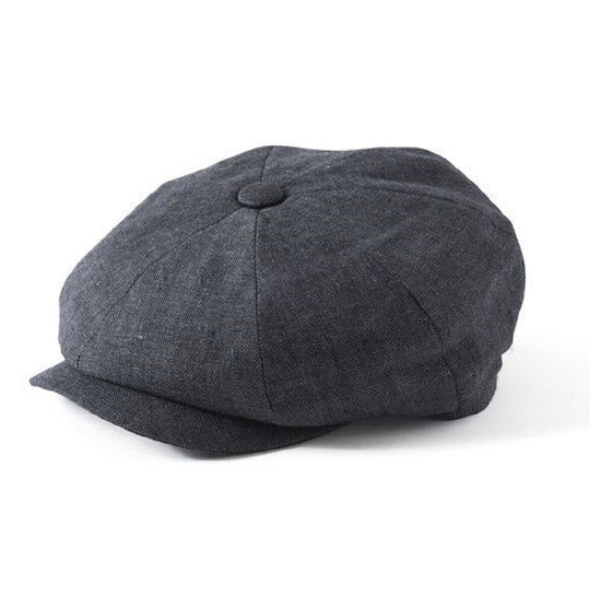 Failsworth Baker Boy Cap Irish Linen, Grey