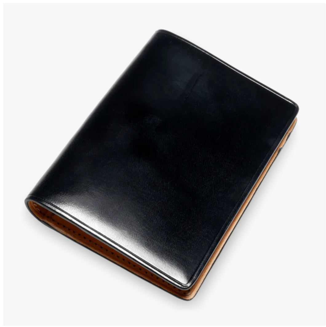 IL Bussetto Medium size  Bi-Fold Wallet (Black)