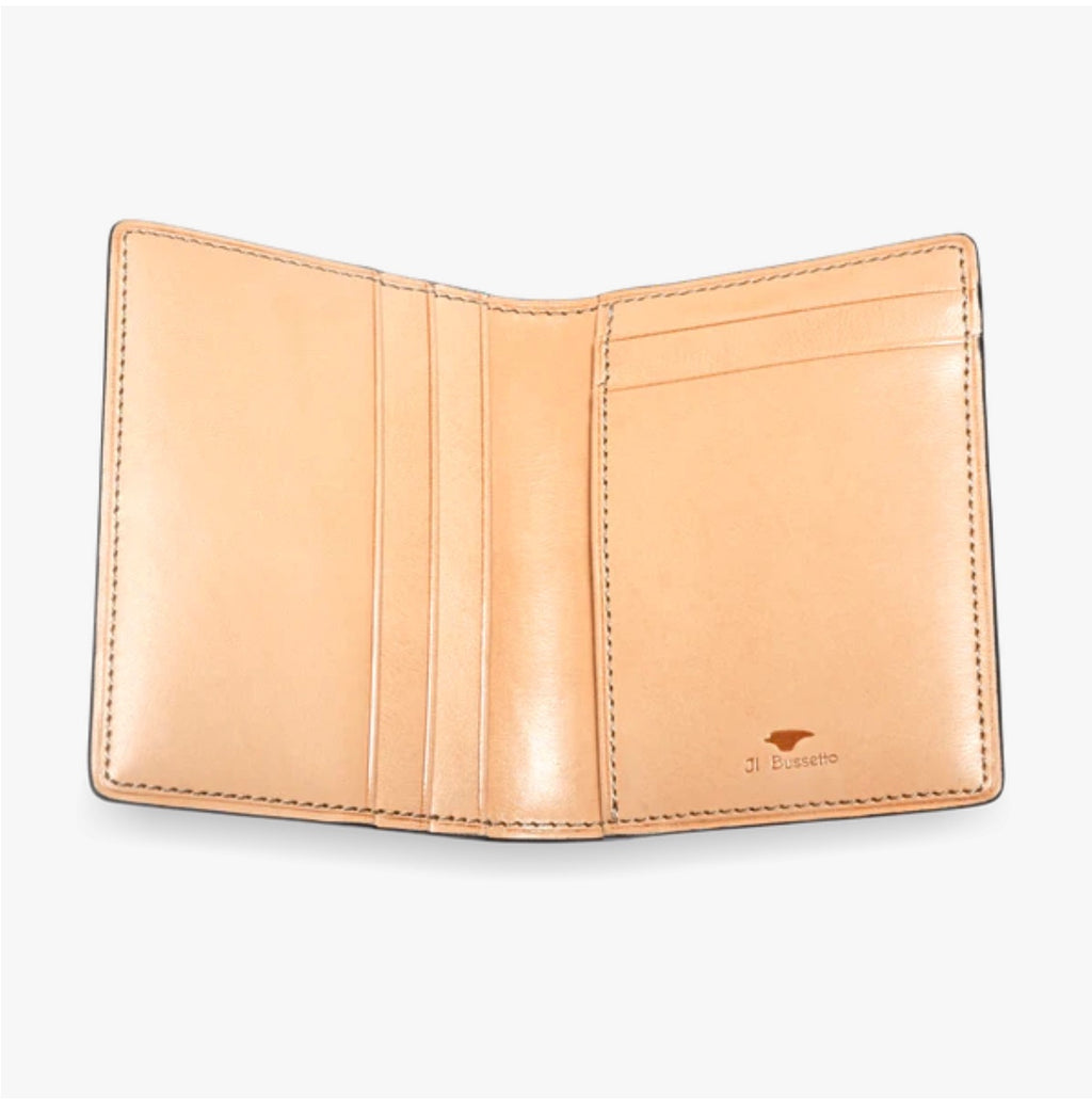 IL Bussetto Medium size  Bi-Fold Wallet (Black)
