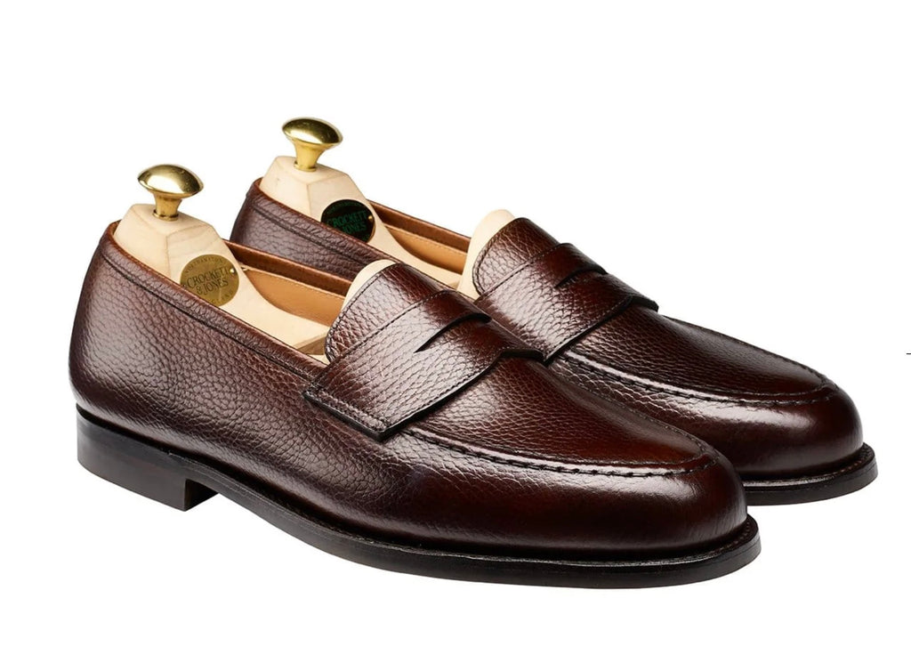 Crockett & Jones Boston Penny Loafer, Dark Brown Country Calf
