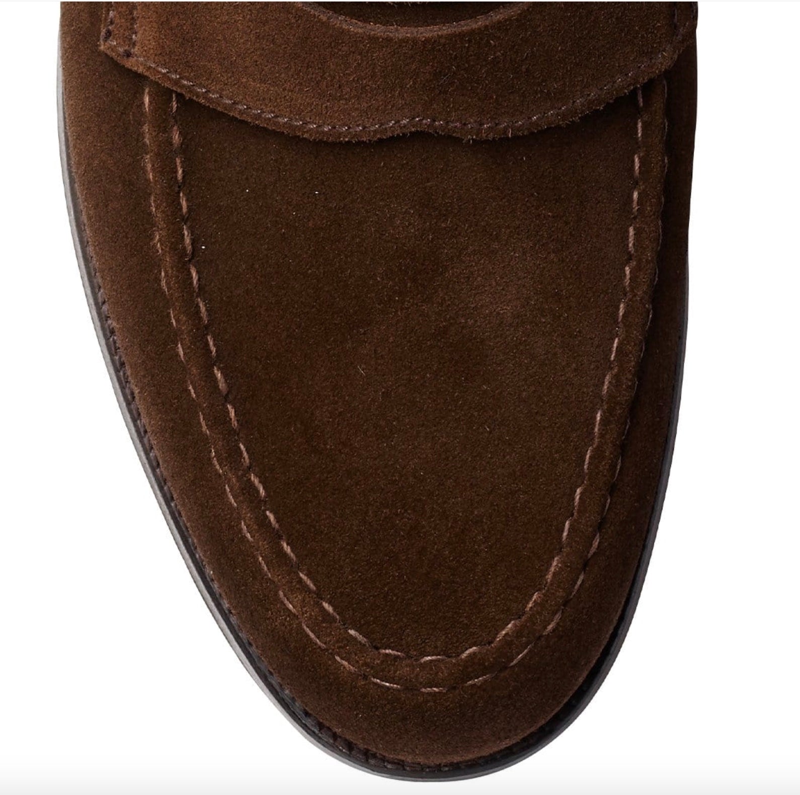 Crockett & Jones Boston Penny Loafer, Brown Suede