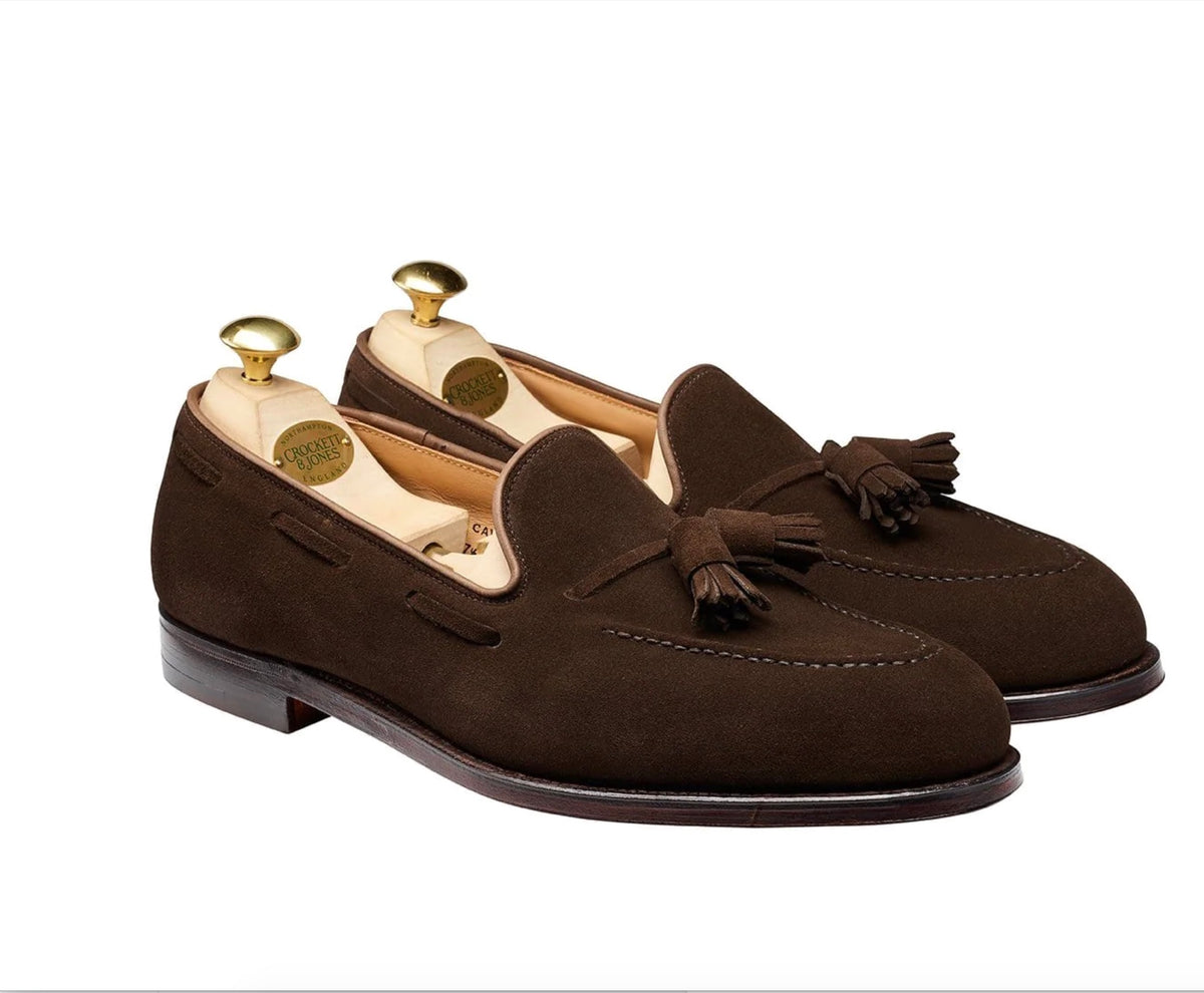 Crockett & Jones Cavendish (Dark Brown calf suede)