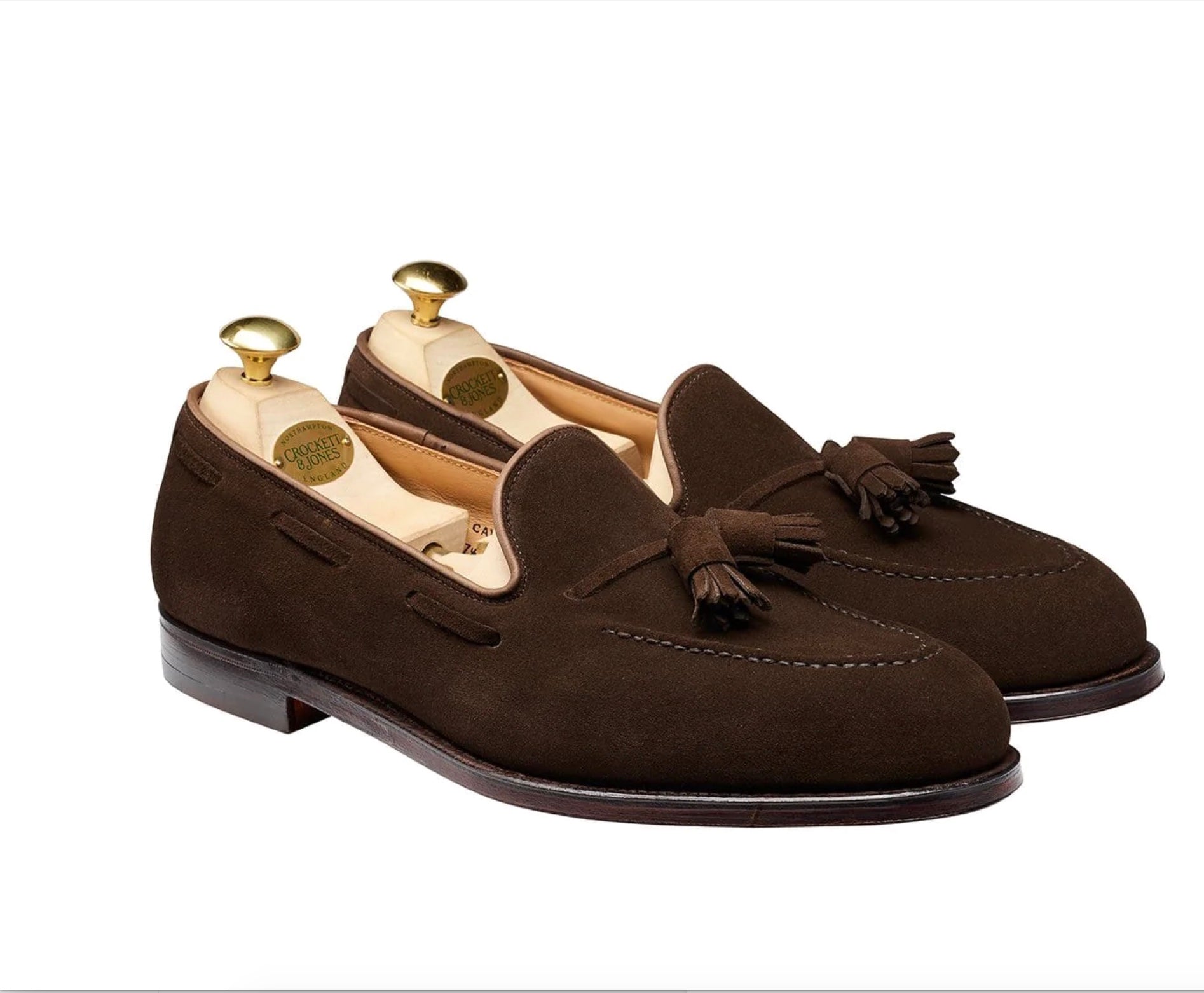 Crockett & Jones Cavendish (Dark Brown calf suede)
