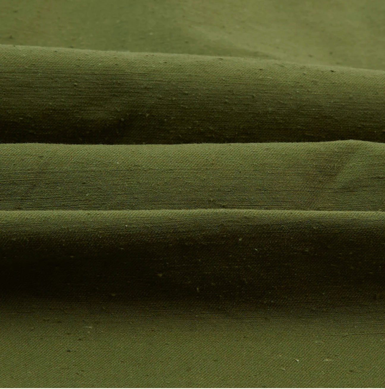 Drakes Olive Cotton Overshirt