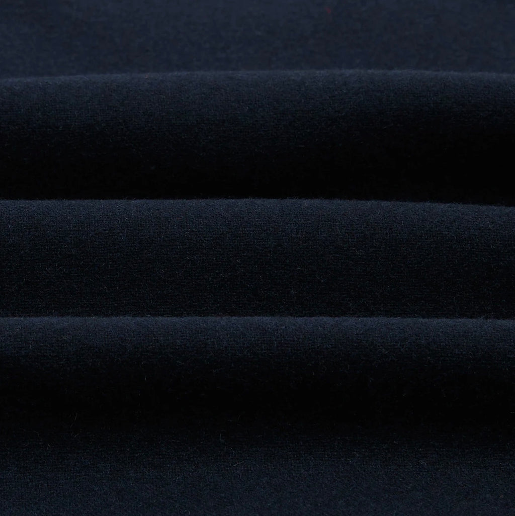 Drake's Brushed Wool Four Pocket Overshirt, Dark Navy