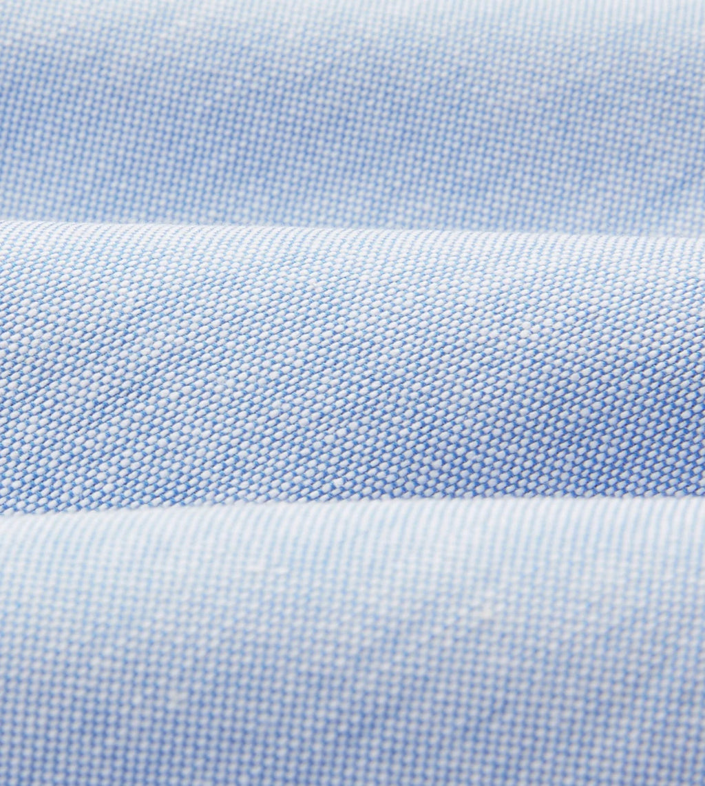 Drake's Mid-Blue Cotton Oxford Cloth Button-Down Shirt