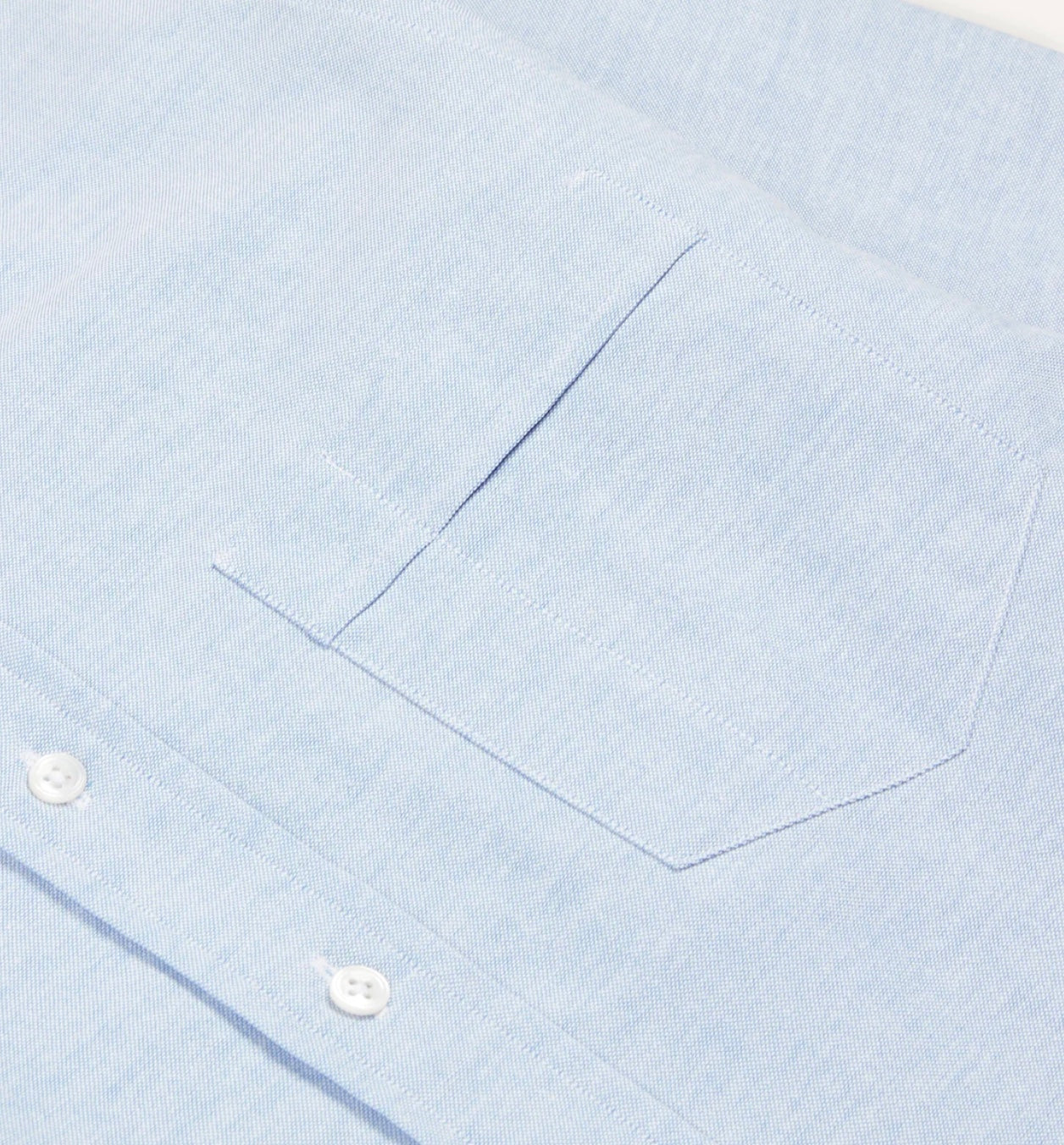 Drake's Mid-Blue Cotton Oxford Cloth Button-Down Shirt