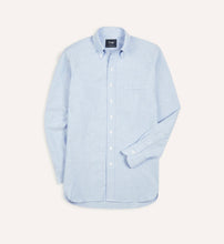 Load image into Gallery viewer, Drake&#39;s Mid-Blue Cotton Oxford Cloth Button-Down Shirt

