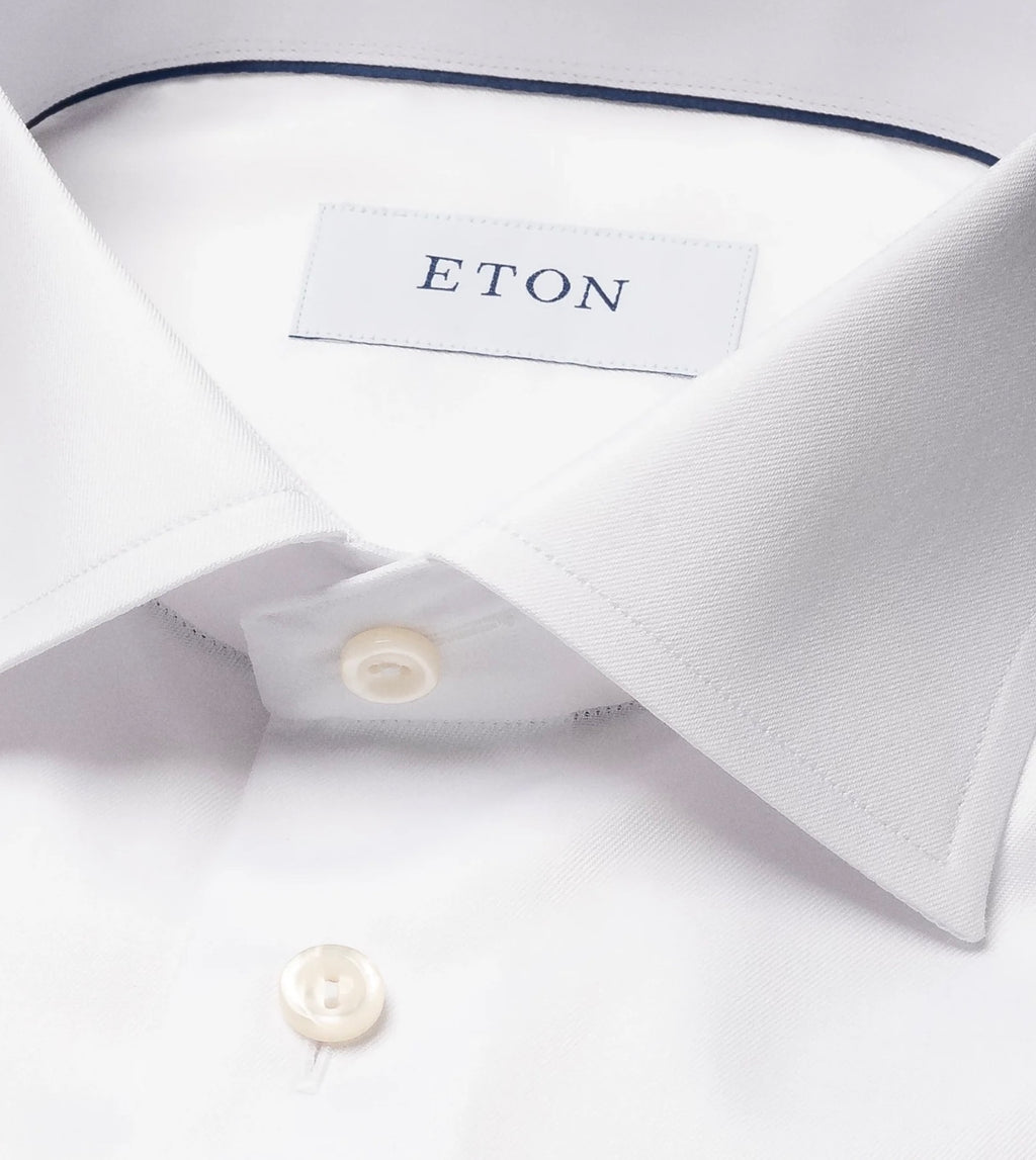 Eton Slim Fit White Signature Twill Shirt