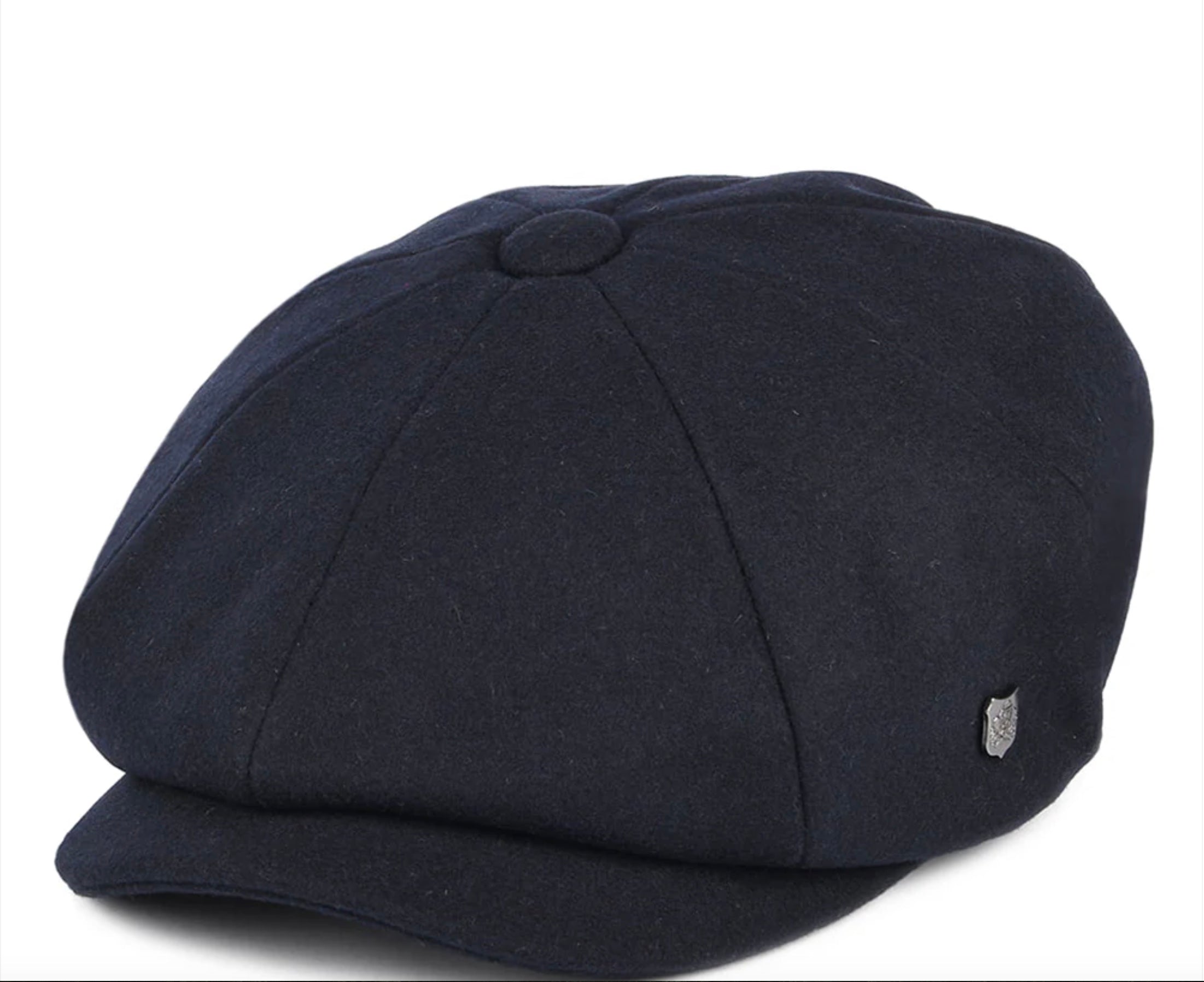Failsworth Baker Boy Melton Wool Blend Cap (Navy)