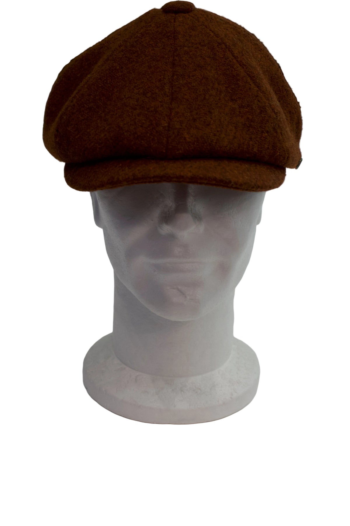 Failsworth Burnt Orange Harris Tweed Bakerboy Hat