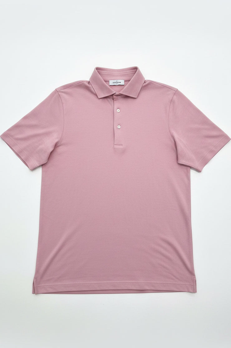 GRAN SASSO Pink Cotton Jersey Polo4