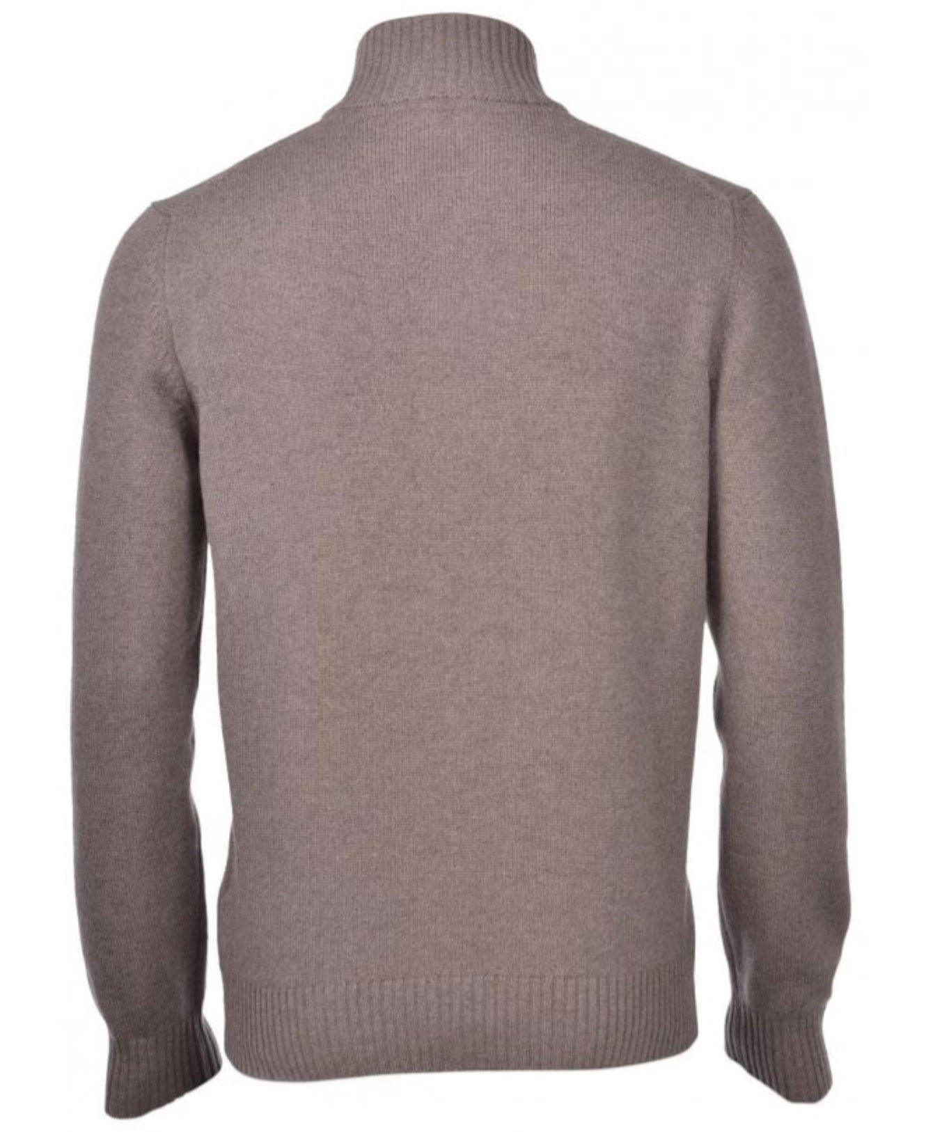 Gran Sasso 1/4 Zip Merino Knit Brown