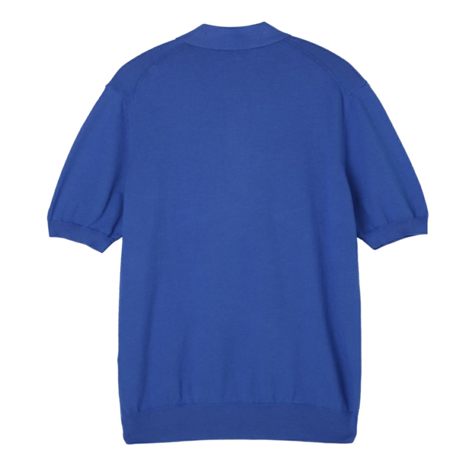 Gran Sasso Cotton Polo Knit,  Blue