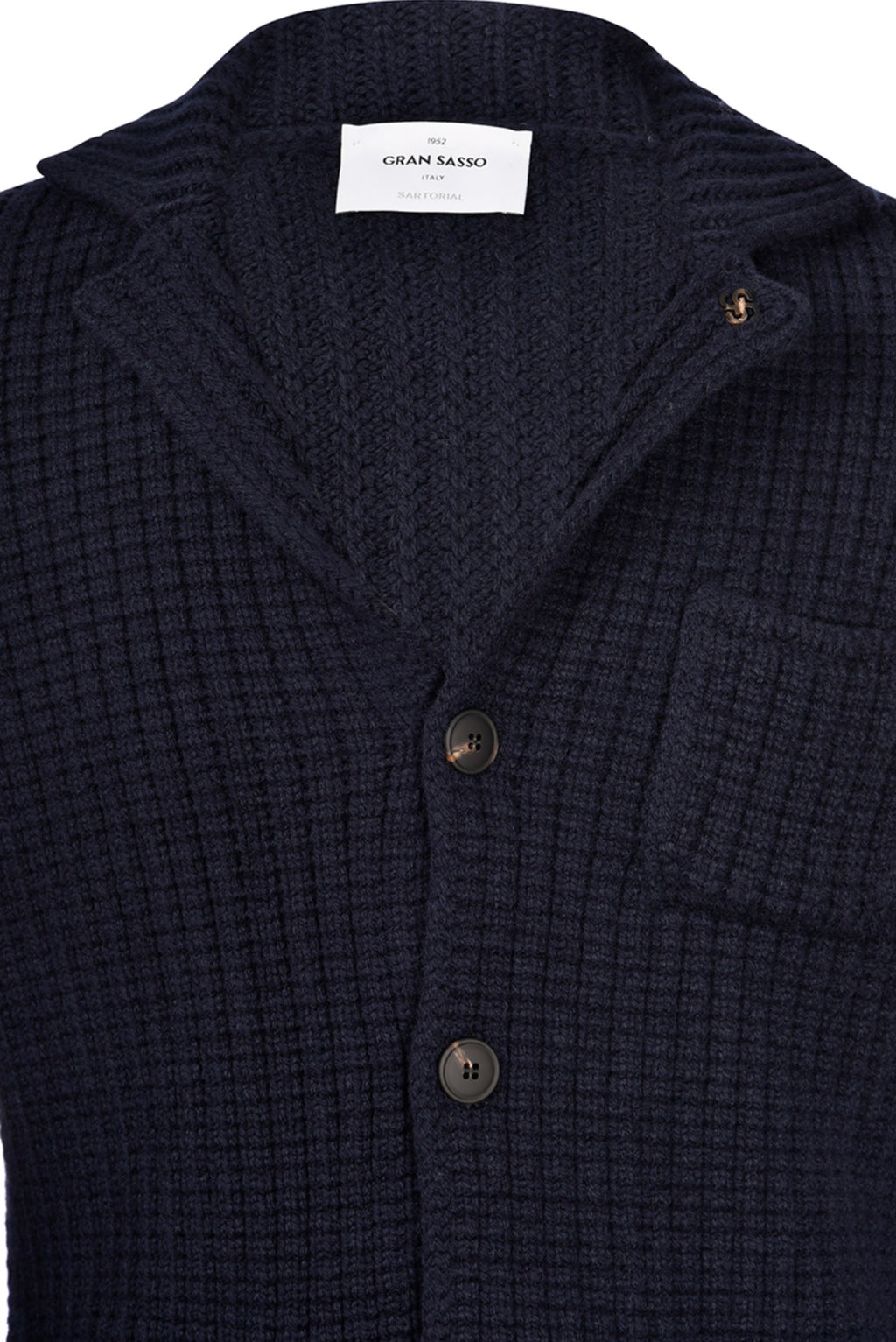 Gran Sasso Waffle Stitch Super Geelong Knitted Jacket