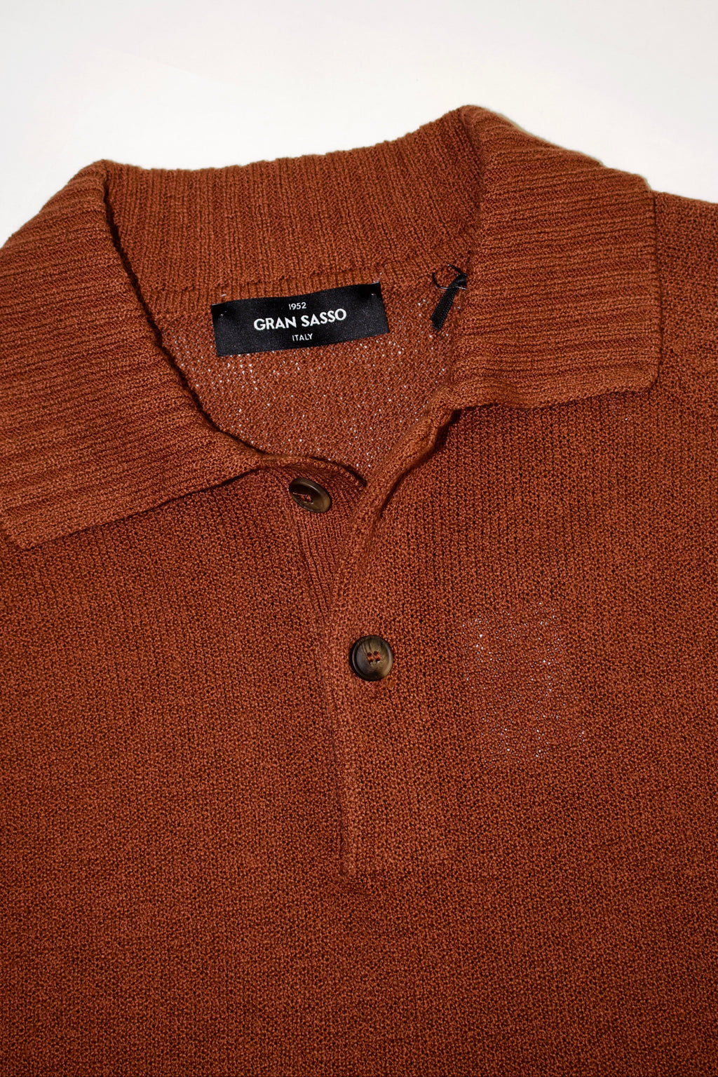 Gran Sasso Boucle Polo Shirt, Rust3