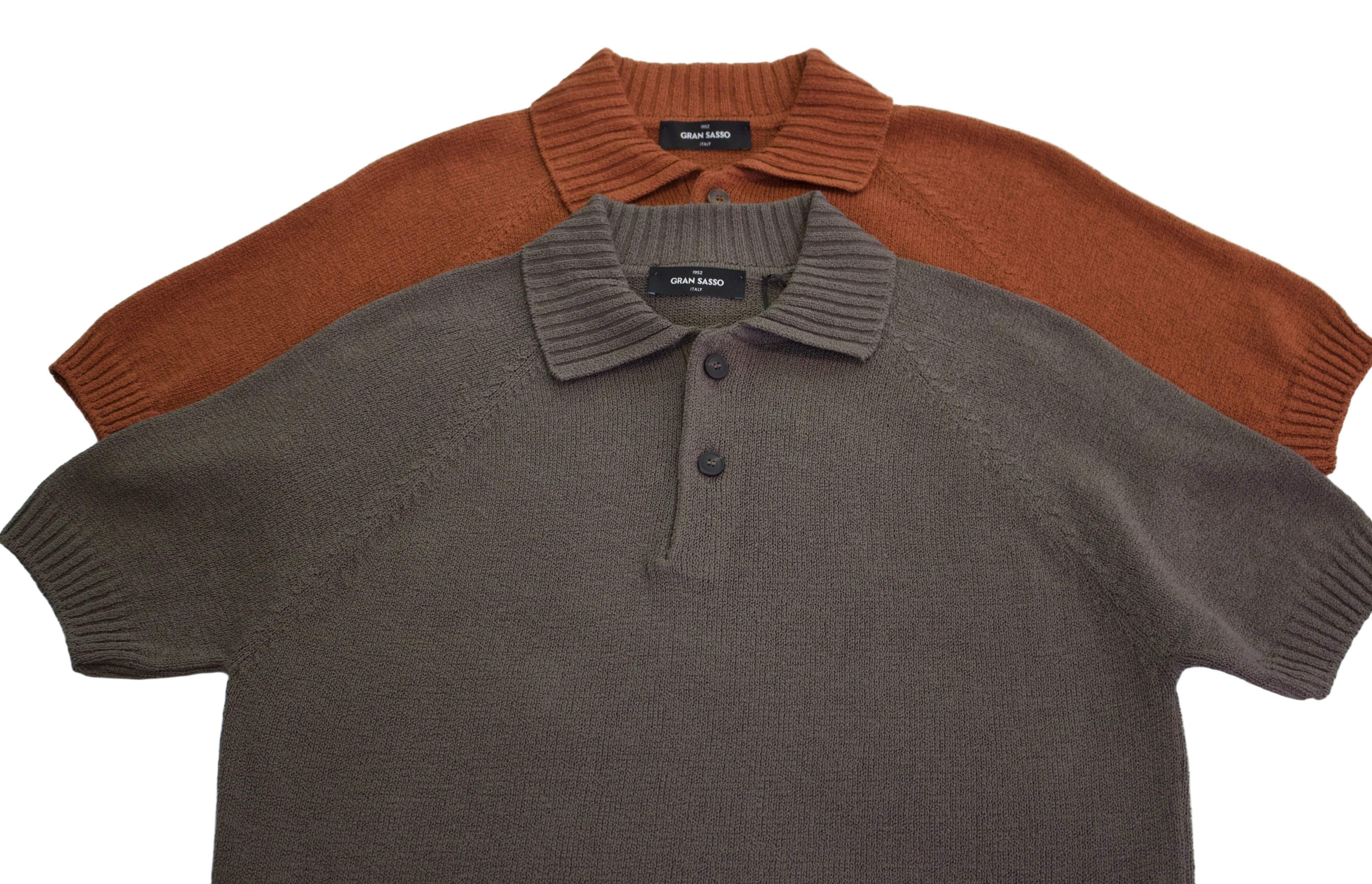 Gran Sasso Boucle Polo Shirt, Rust4
