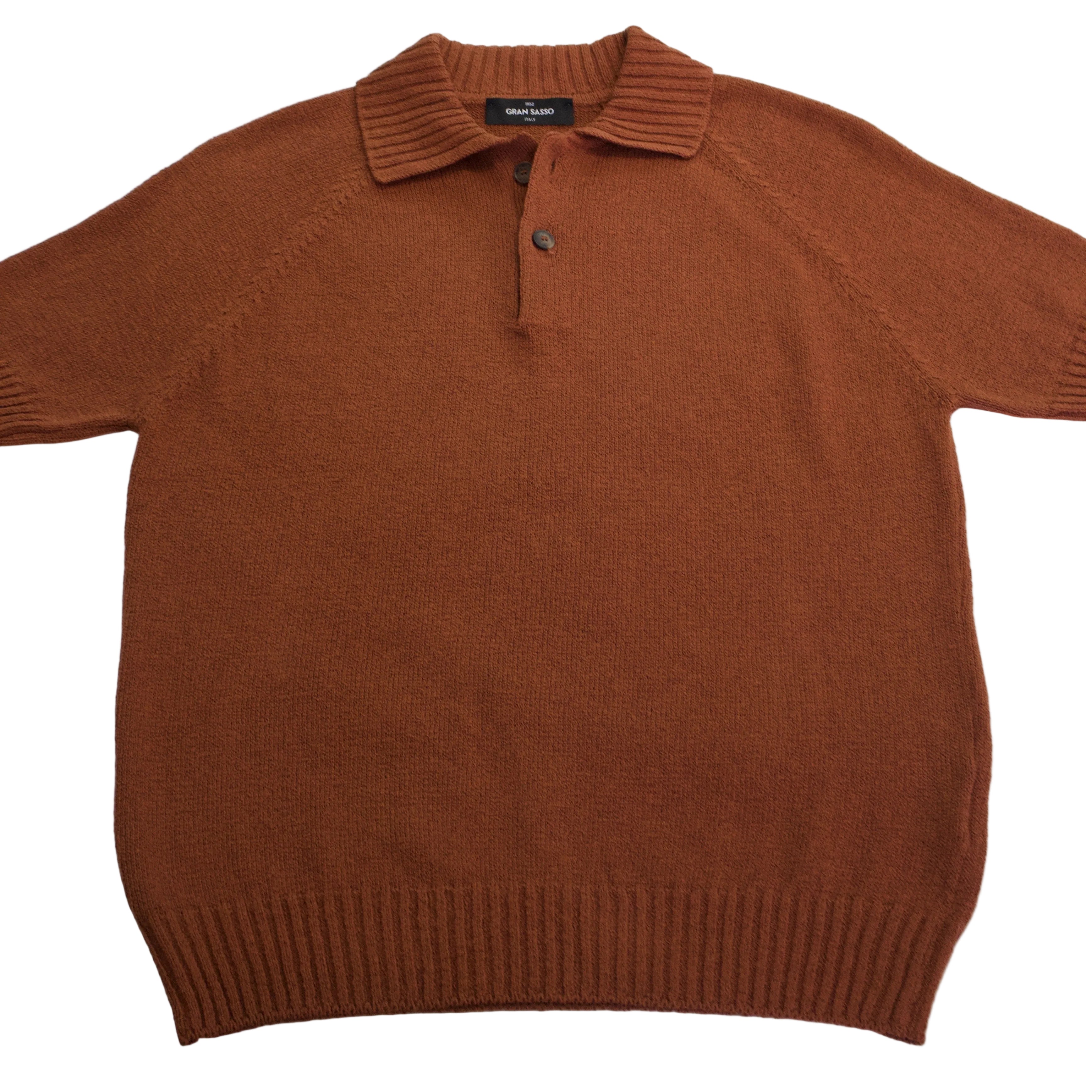Gran Sasso Boucle Polo Shirt, Rust6