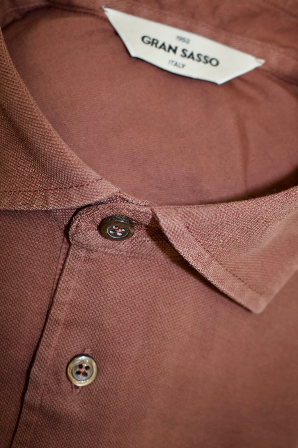 Gran Sasso Cotton Polo Shirt, Brown5