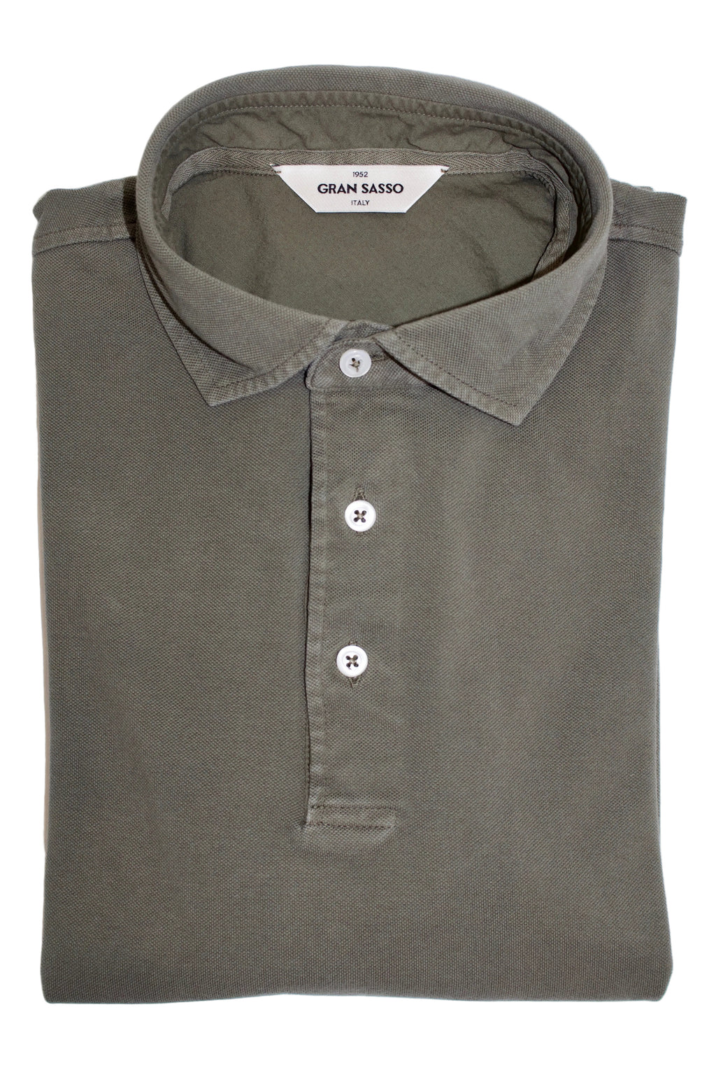 Gran Sasso Cotton Polo Shirt, Military4