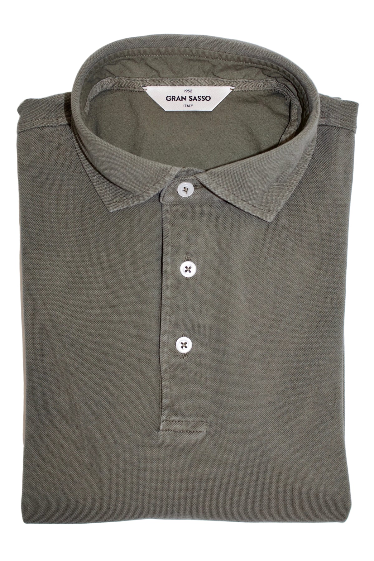 Gran Sasso Cotton Polo Shirt, Military4