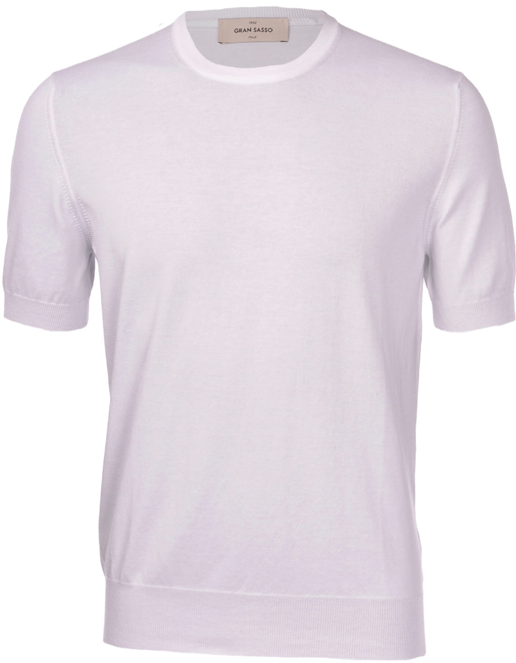Gran Sasso Knitted Cotton Tshirt White 