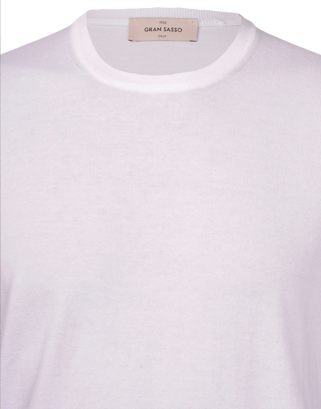 Gran Sasso Knitted Cotton Tshirt White  5